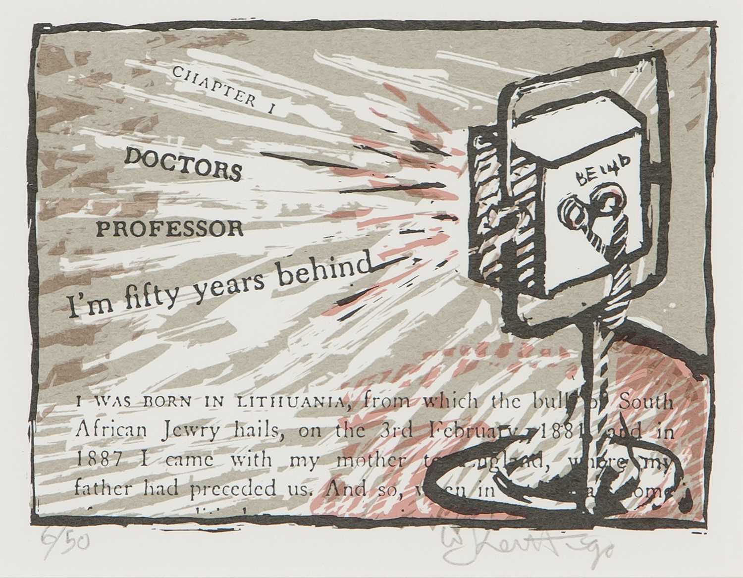 Lot 8 - William Kentridge (South Africa 1955-)