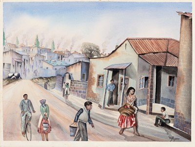 Lot 36 - Phoshoko David Mogano (South Africa 1932-2000)