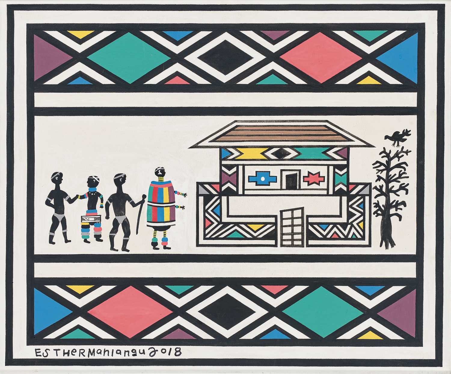 Lot 26 - Esther Mahlangu (South Africa 1935-)