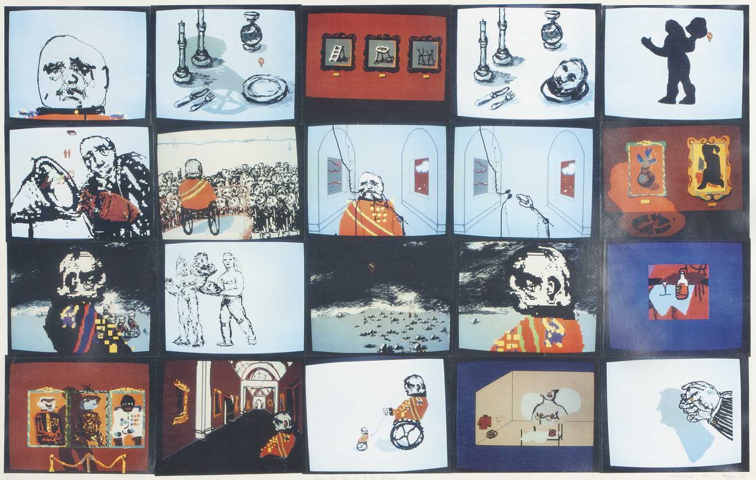 Lot 17 - Deborah Bell, Robert Hodgins & William Kentridge (South Africa 1957–; 1920–2010; 1955–)