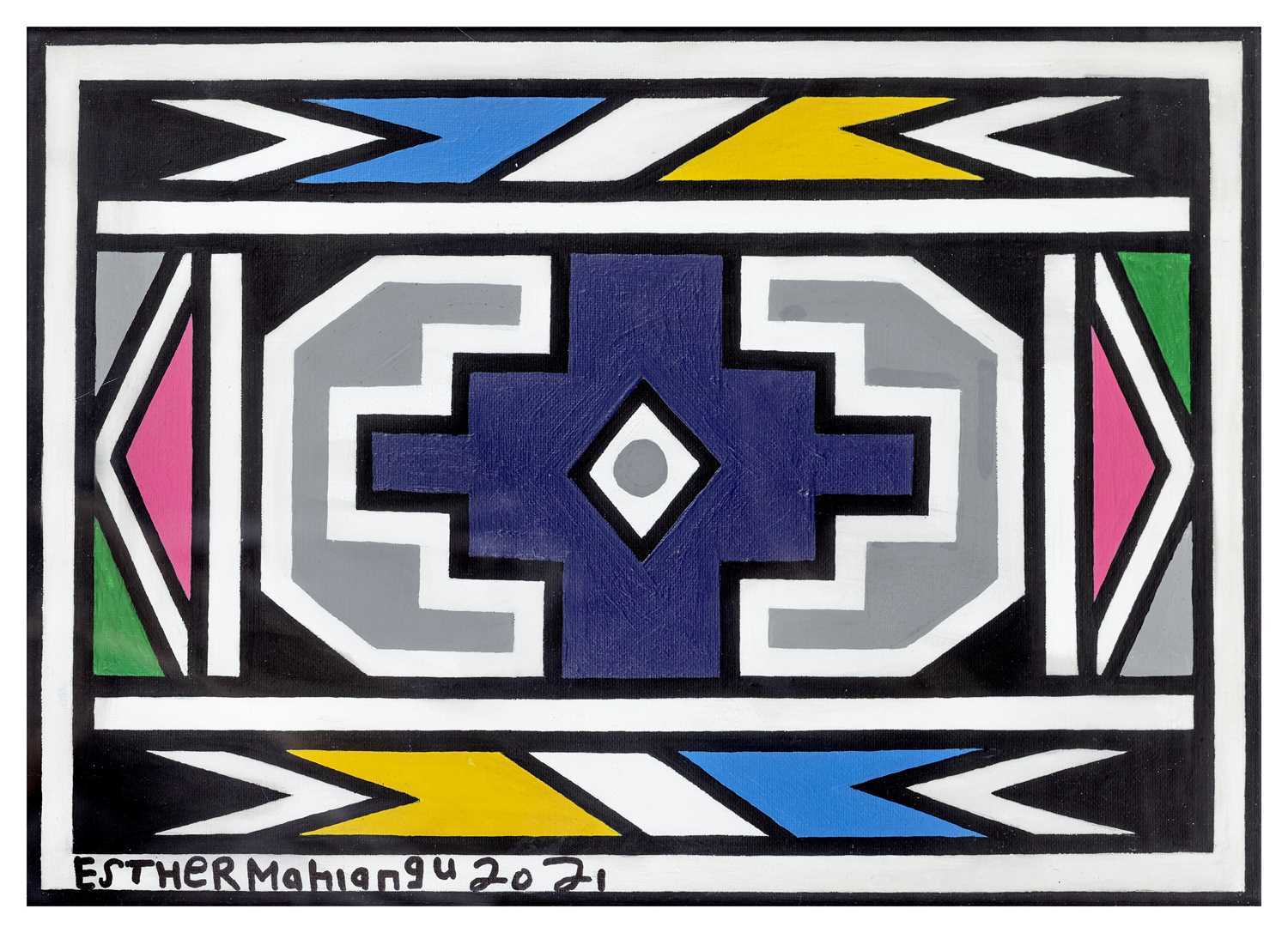 Lot 5 - Esther Mahlangu (South Africa 1935-)