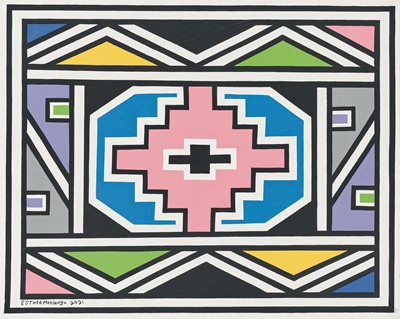 Lot 4 - Esther Mahlangu (South Africa 1935-)