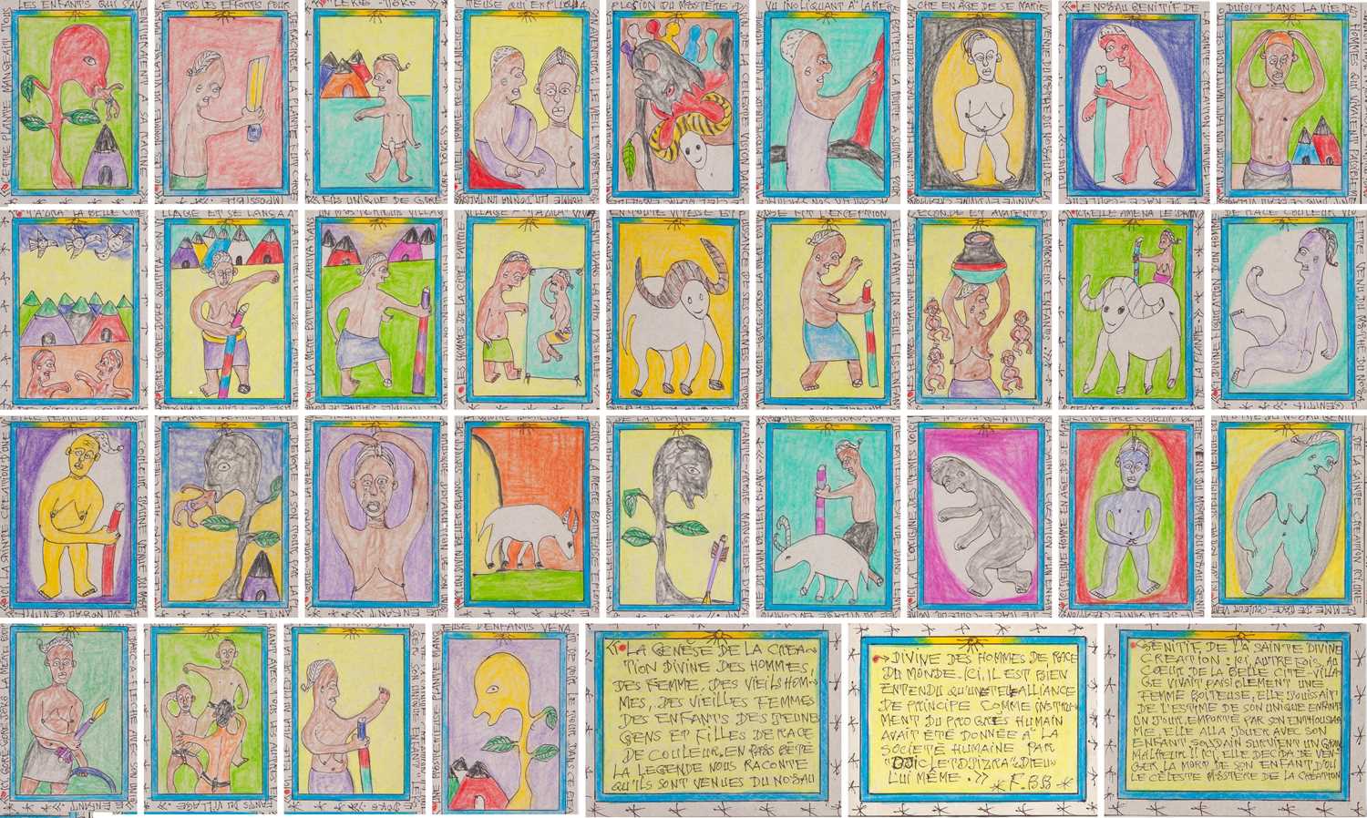 Lot 12 - Frédéric Bruly Bouabré (Côte d'Ivoire 1923-2014)