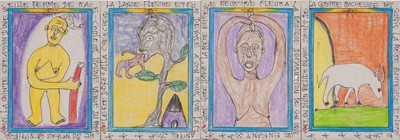 Lot 12 - Frédéric Bruly Bouabré (Côte d'Ivoire 1923-2014)