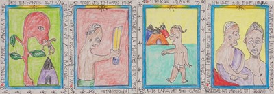 Lot 12 - Frédéric Bruly Bouabré (Côte d'Ivoire 1923-2014)