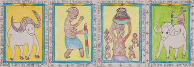 Lot 12 - Frédéric Bruly Bouabré (Côte d'Ivoire 1923-2014)