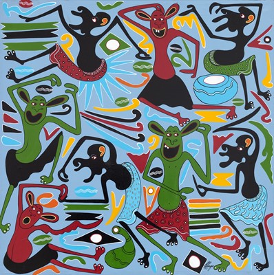 Lot 5 - George Lilanga (Tanzania 1934-2005)