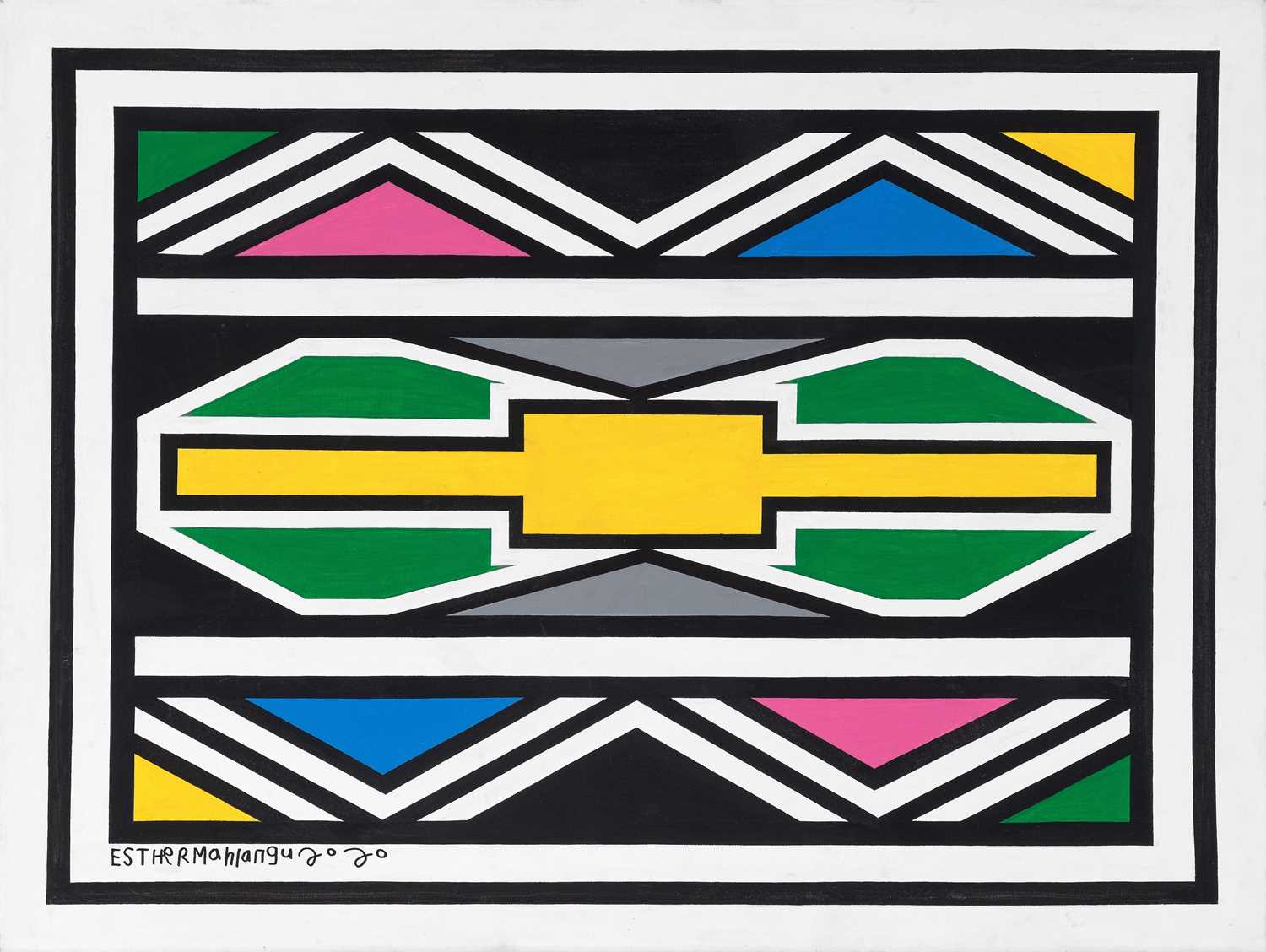 Lot 1 - Esther Mahlangu (South Africa 1935-)