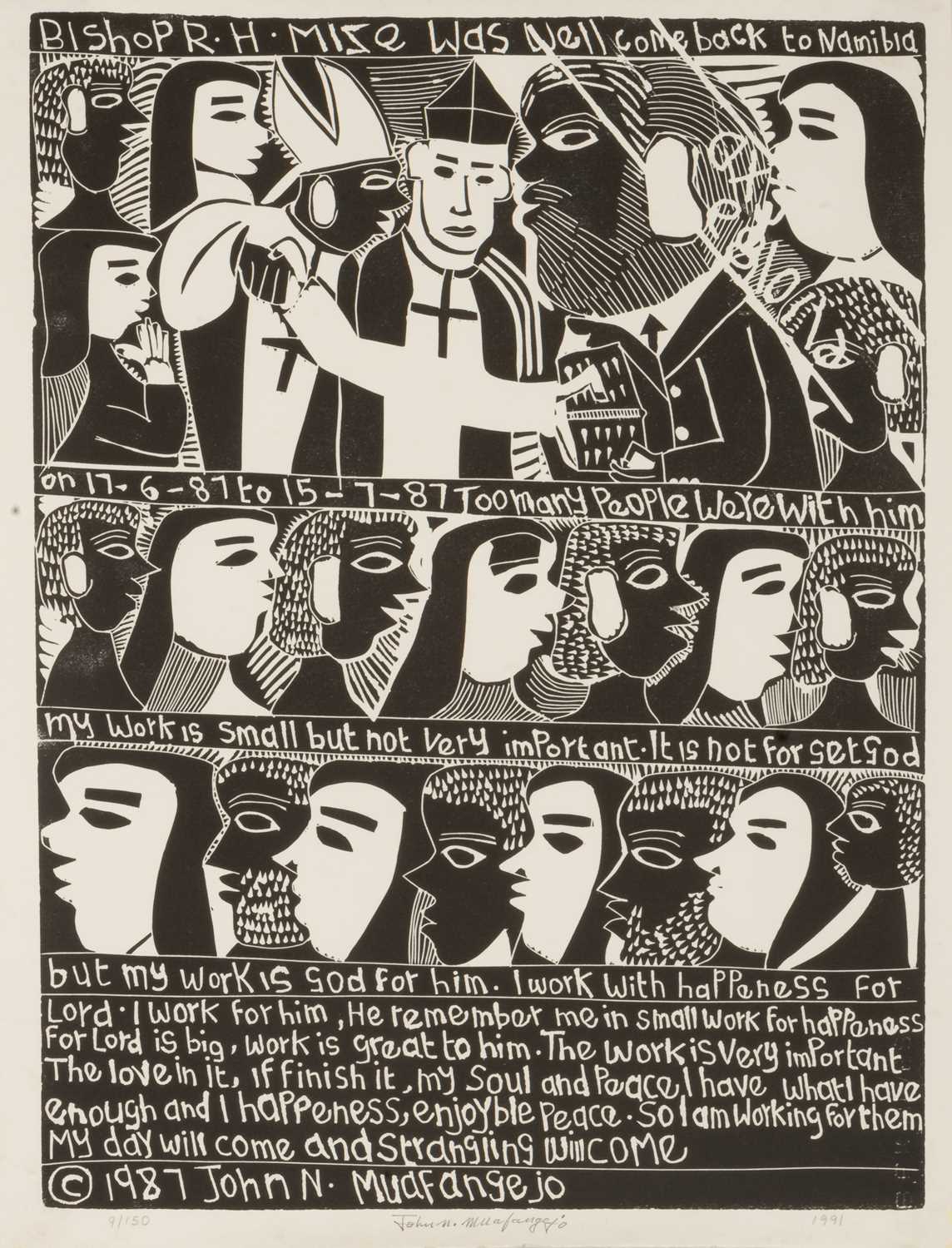 Lot 40 - John Muafangejo (Namibia 1943-1987)
