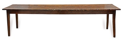 Lot 52 - A French fruitwood farmhouse table