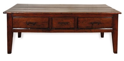 Lot 68 - A French provincial chestnut side table, 18th Century