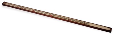 Lot 70 - A teak surveyors' measuring rod