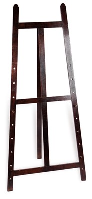 Lot 72 - A mahogany easel, late 19th/early 20th Century