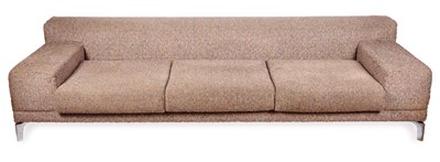 Lot 92 - An upholstered sofa covered in Kenzo fabric