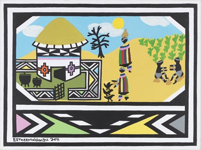 Lot 95 - Esther Mahlangu (South Africa 1935-)