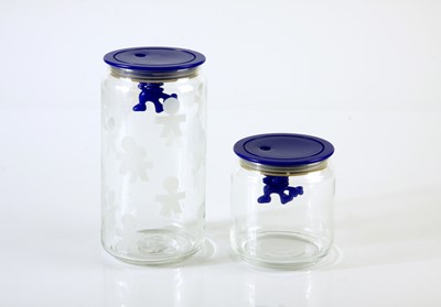 Lot 119 - Three Alessi storage jars designed by Mattia Di Rosa