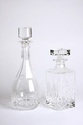 Lot 136 - Two cut glass decanters
