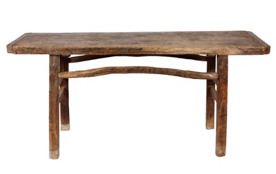 Lot 34 - An African hardwood side table