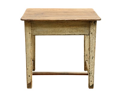 Lot 35 - An oak and painted side table