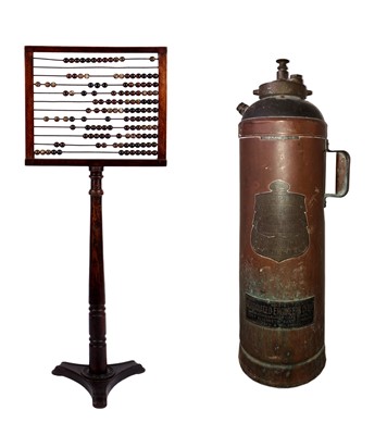 Lot 59 - A walnut abacus