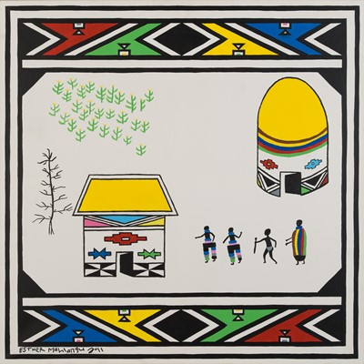 Lot 8 - Esther Mahlangu (South Africa 1935-)