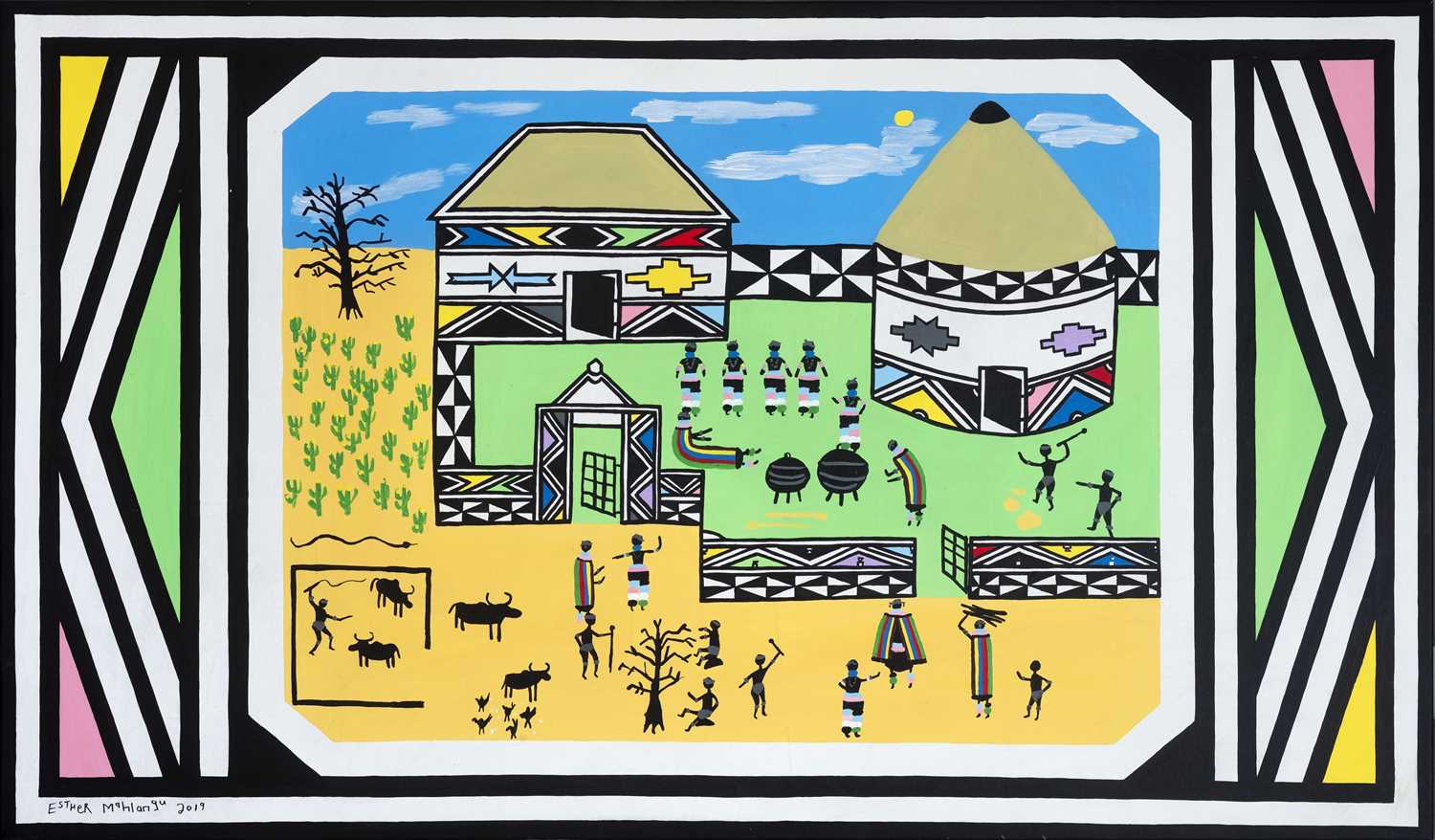 Lot 13 - Esther Mahlangu (South Africa 1935-)