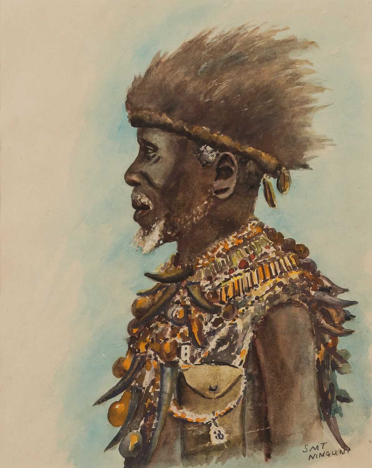 Lot 18 - Simon Mnguni (South Africa 1885-1956)