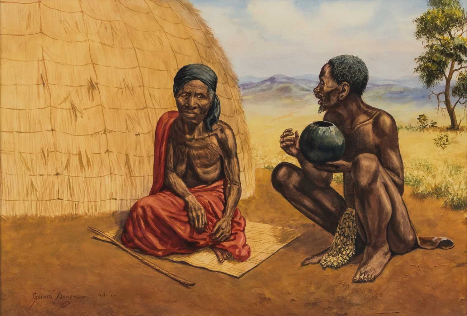 Lot 16 - Gerard Bhengu (South Africa 1910-1990)