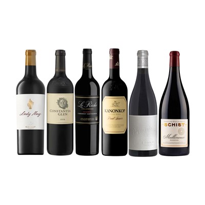 Lot 55 - Collector's Red Magnum Case: Glenelly; Constantia Glen; Le Riche; Kanonkop; Porseleinberg; Mullineux