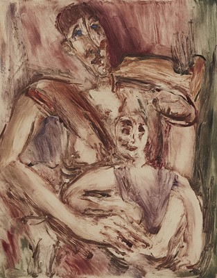 Lot 42 - Wolf Kibel, South African 1903–1938, Mother and Child