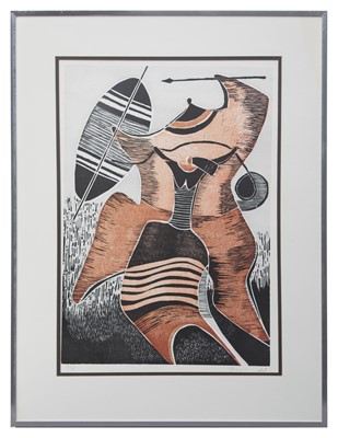Lot 19 - Lucky  Sibiya  (South Africa 1942-1999)