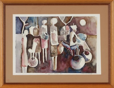 Lot 484 - Joyce Ntobe (Beezy Bailey), b.1962 South Africa, I Dreamt I Walked Down The Road Wearing Unbelievably High Heels