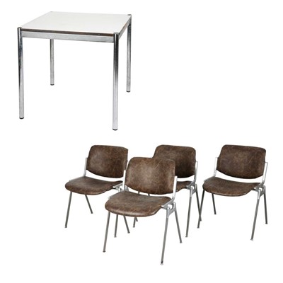 Lot 266 - ,A set 7 Castelli DSC 106 Stacking Chairs by Giancarlo Piretti, Italy
