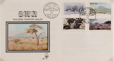 Lot 268 - ,Two stamp and envelope sets: Frans Oerder and Painters of South-West Africa