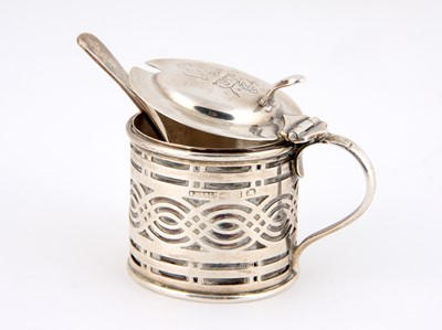 Lot 27 - ,A silver mustard pot , London, date mark worn