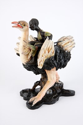 Lot 37 - Ardmore Ceramic Studio,Ostrich rider