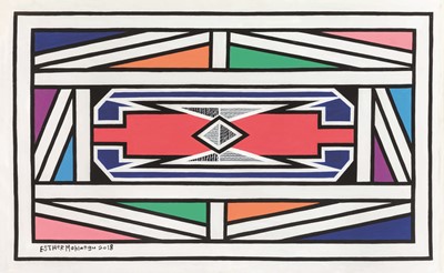 Lot 105 - Esther Mahlangu (South Africa 1935-)