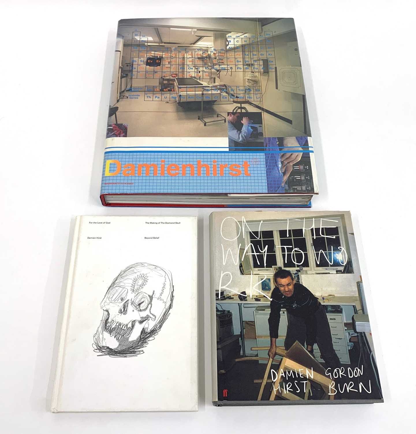 Lot 25 - , 'I Want to Spend the Rest of my Life Everywhere, with Everyone, One to One, Always, Forever, Now.' by Damien Hirst, and two others.
