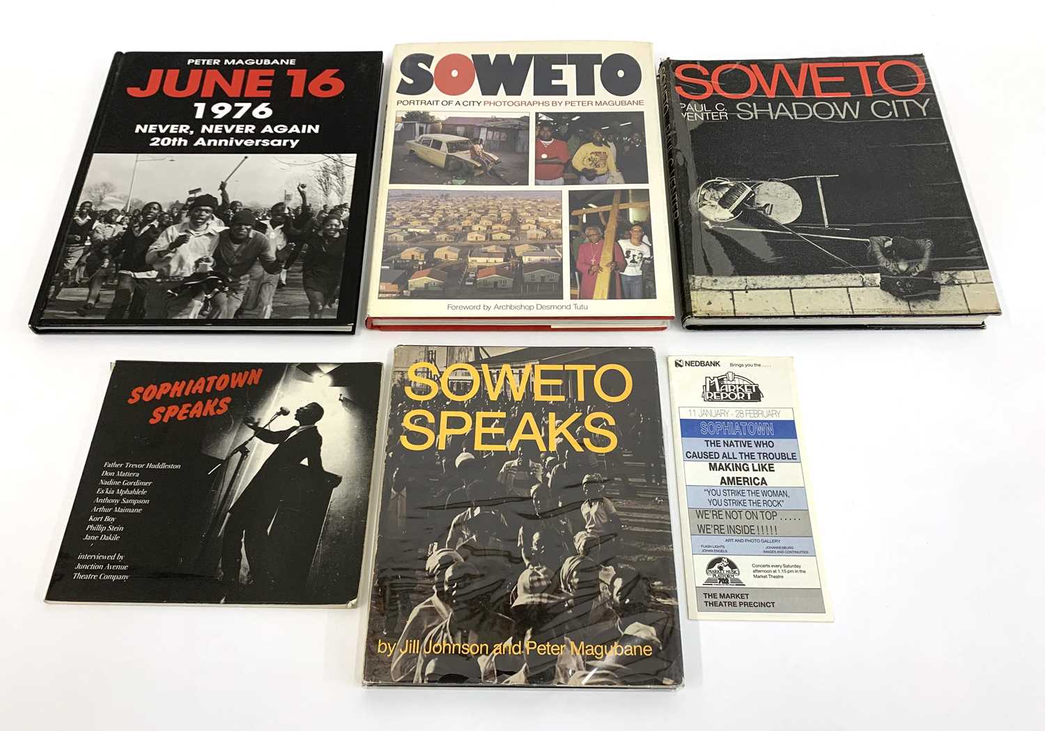 Lot 46 - , 'June 16 1976: Never, Never Again. 20th Anniversary' by Peter Magubane, and four other