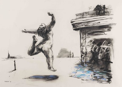 Lot 31 - William Kentridge, Untitled (Woman and Café)