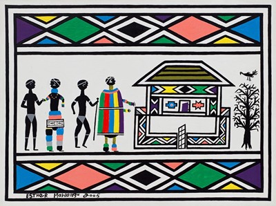 Lot 77 - Esther Mahlangu (South Africa 1935-)