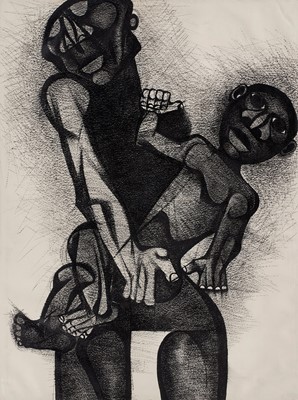 Lot 64 - Dumile Feni, Mother and child