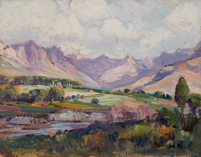 Lot 49 - Hugo Naudé, Mountainous landscape
