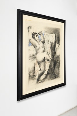 Lot 56 - William Kentridge|b.1955 South Africa|Drawing from Sobriety, Obesity and Growing Old (Mrs Eckstein, preparing for the day)