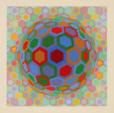 Lot 78 - Victor  Vasarely (Hungarian-French 1907-1997)