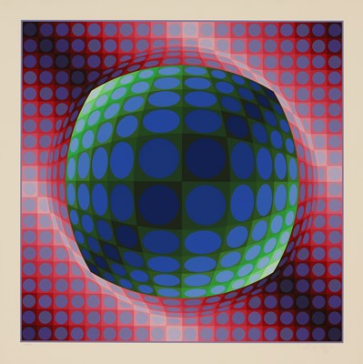 Lot 74 - Victor  Vasarely (Hungarian-French 1907-1997)