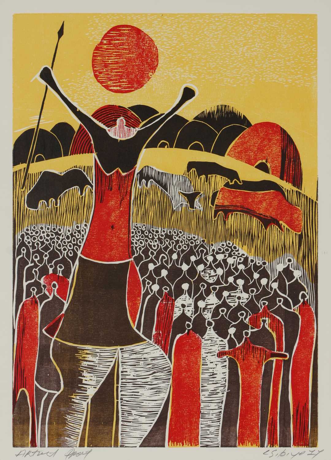 Lot 255 - Lucky Sibiya (South Africa 1942-1999)