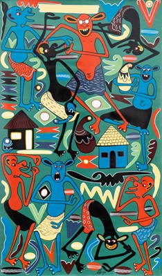 Lot 21 - George Lilanga (Tanzania 1934-2005)