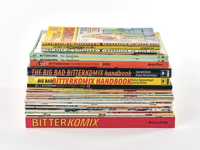 Lot 66 - A full set of Bitterkomix (1 to 18) and 7 others by Anton Kannemeyer and Conrad Botes
